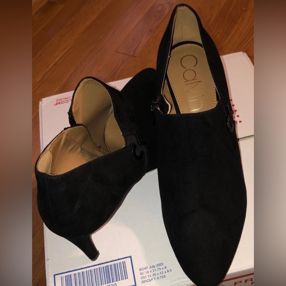 Calvin Klein Heel boots suede